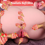 Shemale Sex Dolls With 7.7In Huge Dildo, Torso Trans Sex Doll With Realistic Flexible Dildo And Tight Vagina Anus, Unisex Male Masturbator Futa Sex Doll For Women Men Gay Adult Toys 8Lb