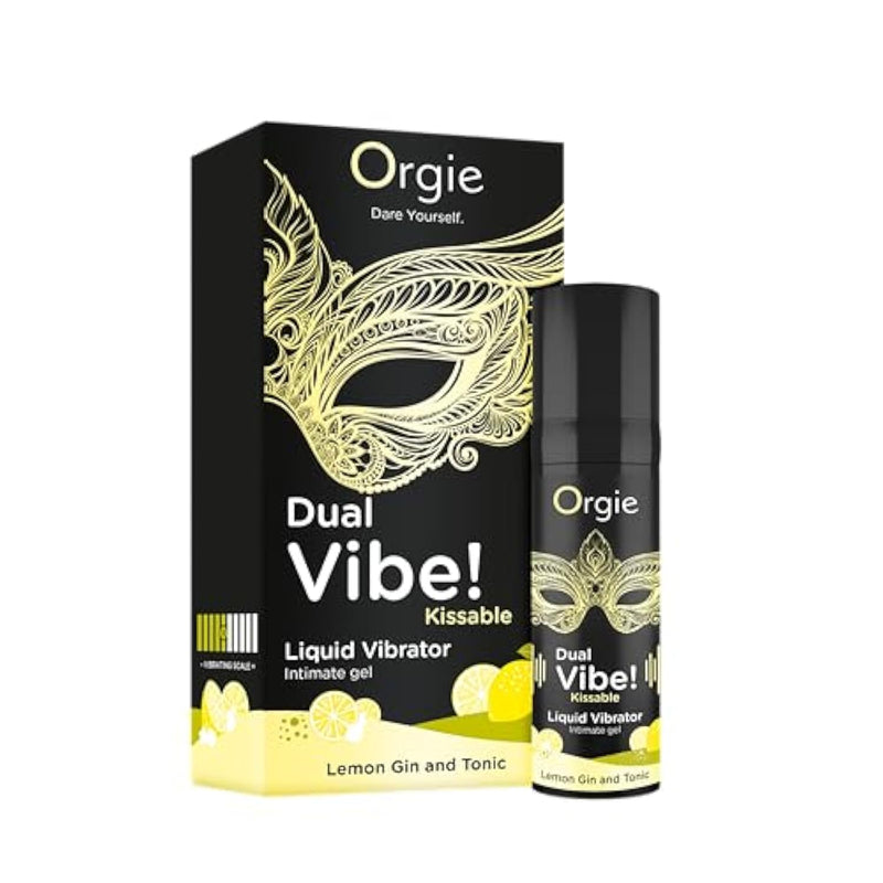 Dual Vibe Kissable Liquid Vibrator Lemon Gin And Tonic – Fast-Acting Clitoral Gel For Women. Kissable Formula Boosts Arousal, Tingles, And Enhances Sensitivity. Clit Stim For Intense Pleasure