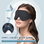 Sleep Mask for Side Sleeper, Light Blocking Eye Mask for Women Men