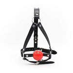 Silicone Ball Gag Open Mouth Gag Headwear Bdsm Bondage Blindfold Harness Restraints Sex Toy ? (B)