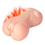 Automatic Male Masturbator Self Continuous Heating Channel 6 Vibration Modes Hands Free Electric Pocket Pussy Male Stroker With 3D Realistic Textured For Penis Stimulation 1.8Lb Adult Sex Toy