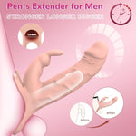 Vibrating Strap On Dildo Harness Penis Sleeve Extender Adult Toys With 10 Vibration Modes App Remote Control Lesbian Vibrator With 5.8 Inch Hollow Dildo Rabbit Vibrators Couples Sex Toys For Women