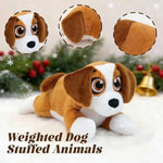 4.4 Pounds Weighted Dog Stuffed Animal, 24" Large Weighted Stuffed Dog Plushies, Weighted Beagle Plush Toy, Cute Puppy Plush Toy, Gifts For Kids Boys Girls On Birthday Christmas Children'S Day
