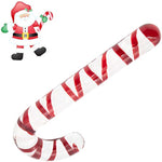 Glass Pleasure Wand Crystal Dildo Anal Hook Christmas Gift Candy Cane Silicone Strawberry Butt Plug Anal Stretcher For Men Women