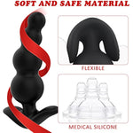 Silicone Anal Beads Butt Plugs, Anal Trainer With 3 Different Size,Anal Training Sets For Beginners Advanced Users,Pack Of 3 Prostate Sex Toys (3 Pcs Anal Plugs)