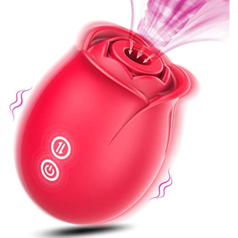 Sex Toys Rose Dildo Vibrator - Upgraded Adult Toys With 5 Sucking & Vi BlessMyBucket Sex Toys Rose Dildo Vibrator - Upgraded Adult Toys With 5 Sucking & Vi BlessMyBucket