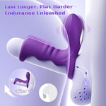 Vibrating Penis Sleeve Cock Ring-Couples Adult Sex Toys For Men Penis Extender With 10 Modes,Clitoral Stimulator, Penis Ring Vibrator Extender For G Spot Stimulation