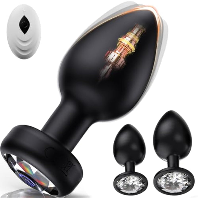 Anal Plug Vibrating Butt Plug, Adult Sex Toys 3Pcs Silicone Anal Plugs, Anal Sex Toys With Remote Control 10 Vibrating Vibrator For Men Women, Anal Toys Adult Sex Toy & Games Prostate Massager