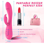 Rabbit G Spot Vibrator Sex Toys, 7 * 7 Vibrating Modes 8.4'' Couple Realistic Vibrators Anal Dildo Wand Adult Toys, Adult Sex Toys For Women And Couples Pleasure (Rose)