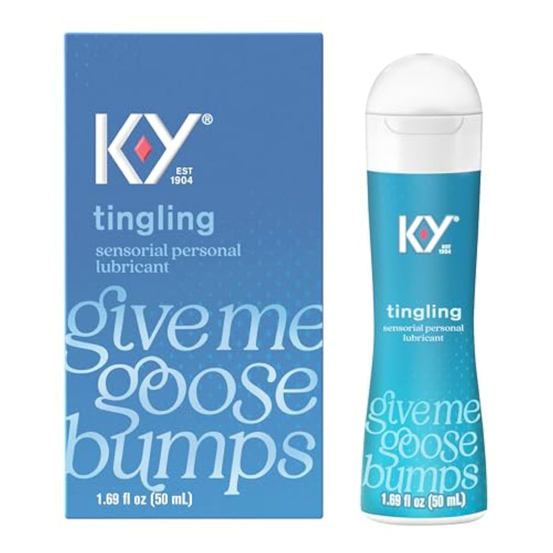 Tingling Sensorial Personal Lubricant, Blue, 1.69 Fl Oz