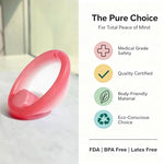 Soft Rose Menstrual Disc Small – Reusable Medical-Grade Silicone Period Disc | Leak-Free 12H Protection, Flexible & Body-Safe Design | Eco-Friendly Tampon Alternative for Women