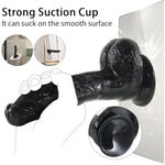 8'' Realistic Big Dildo For Beginners, Lifelike Huge Dildos With Strong Suction Cup For Hands-Free Play, G-Spot Stimulation Penis Adult Sex Toys For Women And Men - Black