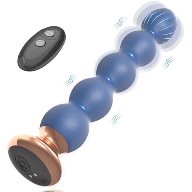 Vibrating Anal Beads Butt Plug Vibrator Anal Toy For Men And Women, 10 Vibration Modes Prostate Massager Male Vibrator Remote Control Bullet Vibrator G Spot Stimulor Adult Sex Toys Couple Play