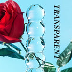 Men'S/Women'S Anal Beads - Glass Dildo, Gradually Increasing Bead Size Sensual Toy Wand - Easy-To-Clean Anal Toy, Crystal G-Spot Stimulation Pleasure Penis Anal Play Toy For Couples Women