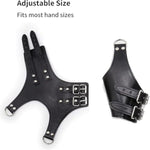 Bdsm Leather Handcuffs & Wrist Restraints Adjustable Bondage Cuffs For Bed, Handcuffs Restraint For Bed Restraints Adjustable Handcuff Straps, Sm Fetish Gear, Kinky Sex Toys For Couples, Men & Women