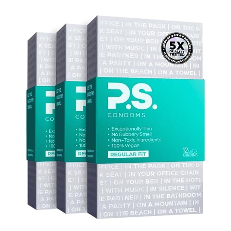 Condoms Exceptionally Thin Latex Condoms For Men - Odorless And 100% Vegan - Ultra Thin Lubricated Condom - 40% Thinner And Transparent - 36 Pack