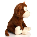 Plush Monkey Stuffed Animals Cute Monkey Toys Birthday Gifts For Kids 12 Inch Brown
