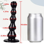 10.62 inch Long Anal Dildo Anal Beads with Raised dots, Soft Flexible Long Anal Plug with Strong Suction Cup, Vaginal Prostate Massage Butt Plug Sex Toy for Men Women