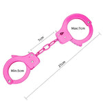 Metal Play Handcuffs, Hand Cuffs Police, Toy Handcuffs For Kids (Pink)