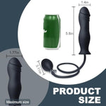 Inflatable Butt Plug Anal Plug,Anal Beads,Anal Sex Toys For Beginners And Advanced Users,Sex Toy For Vagina,Anal Training But Plug For Anal Trainer,Plug Anal For Couples (B), Black