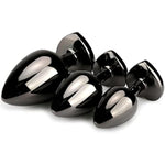 Anal Plug 3Pcs Sex Toys Anal Training Set Metal Butt Plug Adult Trainer Kit Toy With Crystal Diamond S&M Adult Gay Anal Plugs Toy For Beginners Couples Women Men Unisex(Purple)