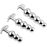 Anal Beads Jewelry Metal Butt Plug Anal Trainer Toy Sm Removable Base Anal Plug Sex Tools For Couple