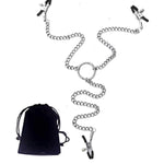 Adjustable Metal Nipple Clamps Entertainment Clip For Women Rj666 Non-Piercing Nipplerings Clip On Nipple Rings Decorative Clip For Clothing Accessories (Black/Hr33)