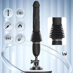 Sex Machine Thrusting Dildo, Dildo Machine With 10 Vibrating & 3 Thrusting & Heating Mode, Remote Control Thrusting Vibrator With Powerful Suction Cup, Adult Sex Toys For Women Men Masturbation