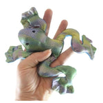 4 Reptile Set - Sand Filled Animal Toy - Snake, Turtle, Lizard, Frog- Heavy Weighted Sandbag Animal Plush Bean Bag Toss - Shimmering Glitter