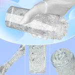 Male Masturbator Tpe Pocket Pussy With Realistic Mouth Texture Deep Throat Masturbation Sleeve Portable Masturbation Cup Oral Adult Sex Toys For Men