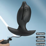 Silicone Inflatable Analplugs For Couples Expansion Vibrating Buttplugs For Prostate Massage Anal Vibrator Sex Toys For Anal Training