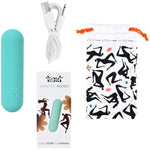 Rocket Vibrating Massager - Waterproof, Portable & Compact Design With Carry Bag & Bonus Finger Sleeve, Skin-Safe Silicone, For Couples, Discreet & Travel-Friendly (Blue)