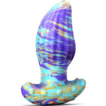 Anal Plug Butt Plug With Safe T-Shaped Base Mixed-Color Silicone Prostate Massager Dilator Sex Toy For Women Men Masturbation (L)