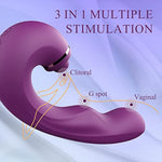 Dildo Vibrators Women Sex Toys - 3In1 Dildos For Women Thrusting G Spot Vibrator With 10 Vibrating 5 Tapping, Adult Sex Toys For Clitoral Nipple Anal Stimulation Female Couples Adult Toy Sex Machine
