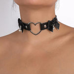 Bow Nipple Clamps Bells Sexual Pleasure Non Piercing Adjustable Chain Nipple Clip On Jewelry Breast Clamps Leather Bow Heart Choker Necklace With Velvet Bag