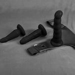 Strap On Dildo Adult Sex Toys - Strapon 3 Removable Realistic Silicone Dildos Consoladores Wearable Dildo Pants G-Spot Stimulator Strap On Harness For Women & Lesbian Couples Black