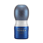 TENGA TOC-205PT Premium Air Flow Pre-Lubricated Male Masturbator Vacuum Cup with Powerful Suction Blue