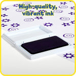 Purple Grape Scented Stamp Pad for Kids, Washable Acid-Free Ink for Crafts