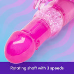 Jessica Rabbit Vibrator - 5 Inch Clitoral & G Spot Vibrator For Women With Rotating Shaft - 7 Patterns & 3 Speeds Dual Stimulation Massager Adult Sex Toy - Gifts For Women - Waterproof -Pink