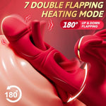 Vibrator Dildo Adult Sex Toy - G Spot Vibrators Womens Sex Toys With 7 Double Tongue Licking Flapping & 10 Vibration For Clitoral Juguetes Sexuales?Rabbit Vibrator Sex Toys For Women & Couple