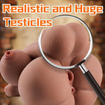 Male Sex Doll Shemale With Thrusting Dildo, Gay Sex Doll Torso Dildo For Men With Big Penis Ass And Tight Anus, Unisex Realistic Sex Dolls Muscle Male Masturbator Stroker Adult Toy For Couple