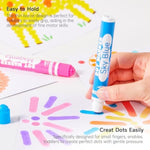 12 Color Washable Dot Markers for Toddlers, Non-Toxic Art Supplies