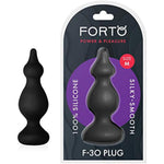 F-30 Pointer Anal Plug - Silicone Butt Plug For Adults, Smooth & Silky Sex Toys, Waterproof Adult Toys, Comfortable Insertion, Body Safe Sex Toy (Medium - Black)