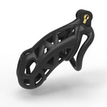 Chastity Cage 2.0 Male Chastity Cage Maxi Chastity Device Resin Cock Cage, Male Chastity Device With 4 Rings, Penis Bondage Exercise Male Sex Toy Penis Lightweight Chastity Cage For Man (Maxi)