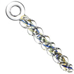 Crystal Glass Threaded Dildos With Realistic Penis Spiral G-Spot Anal Butt Plug,Crystal Screw Thread Silky Dildos Enlarge Anus Fairy Stick Anal Plug G-Spot Vagina Stimulator Training For Men Women