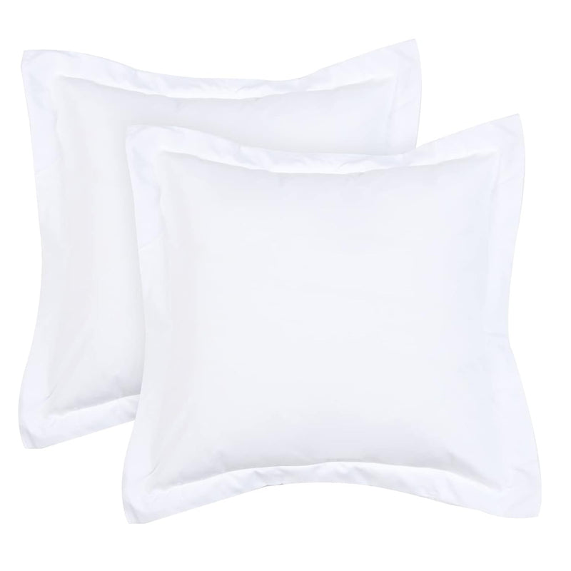 Euro Sham Covers 26 X 26 Inch, Set Of 2 Washed Microfiber Euro Pillow Covers,