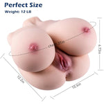 12.8Lb Male Masturbator Adult Sex Doll With Big Boobs,3 In 1 Love Doll 3D Realistic Sex Dolls For Men,Pocket Pussy Adult Toys Stroker With Vagina Anal Breast Male Sex Toy (5Kg)