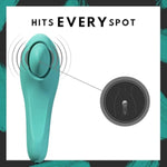 Pulse Queen | Powerful Oscillating Clitoral Wand Vibrator | Personal Massager For Women | Rechargeable, Waterproof, Quiet (<45 Db) & Ergonomic, 9 Speeds & 7 Modes With Pulseplate Tech