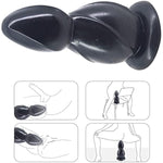 Huge Anal Beads Extra Large Butt Plug Big Dildo Adult Sex Toys For Men And Women (Black)