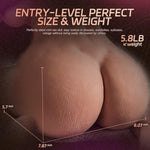 Sex Doll For Men Flesh Male Masturbator Pocket Pussies Realistic Adult Sex Toys For Men,5.8Lb Entry-Level Ass Lifelike Soft Butt With Vagina And Anal Channel For Several Light Sex Positions (Wheat)